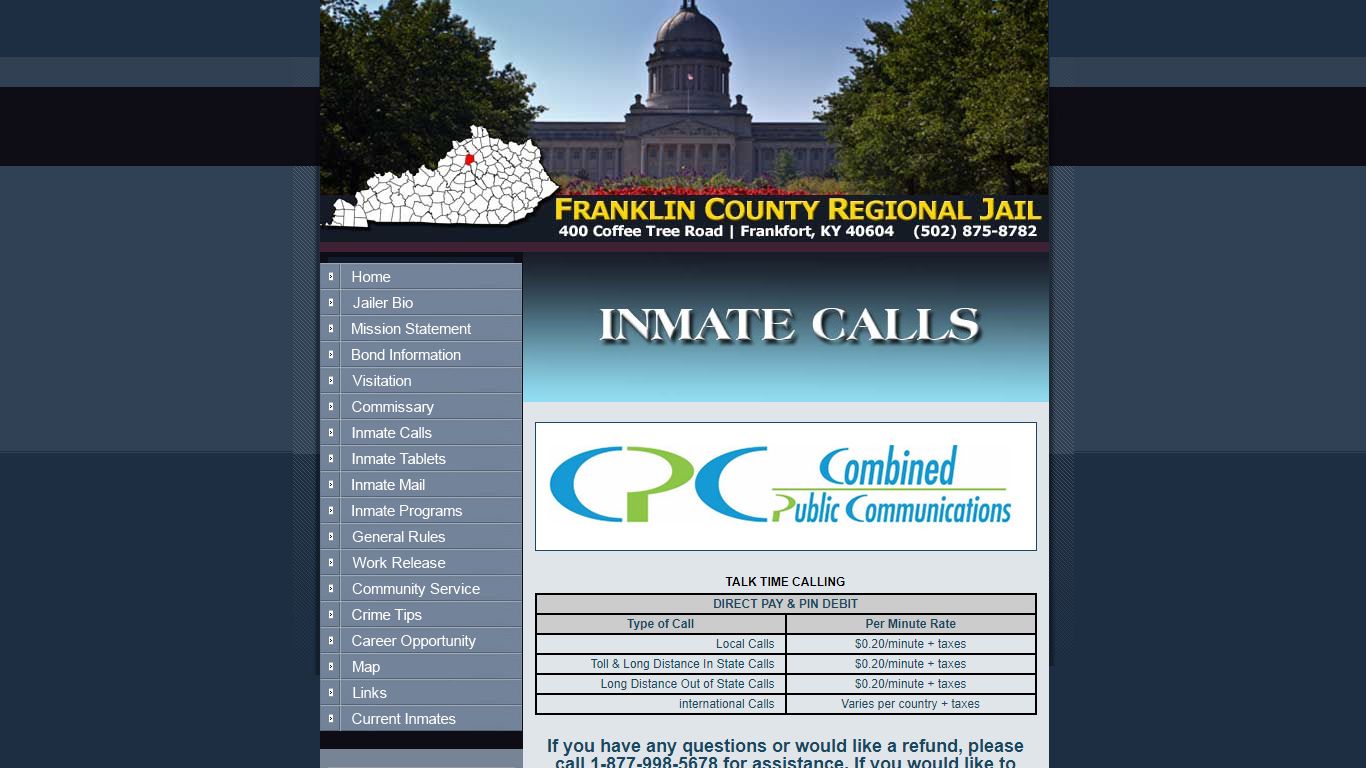 Welcome to the Franklin County Regional Jail